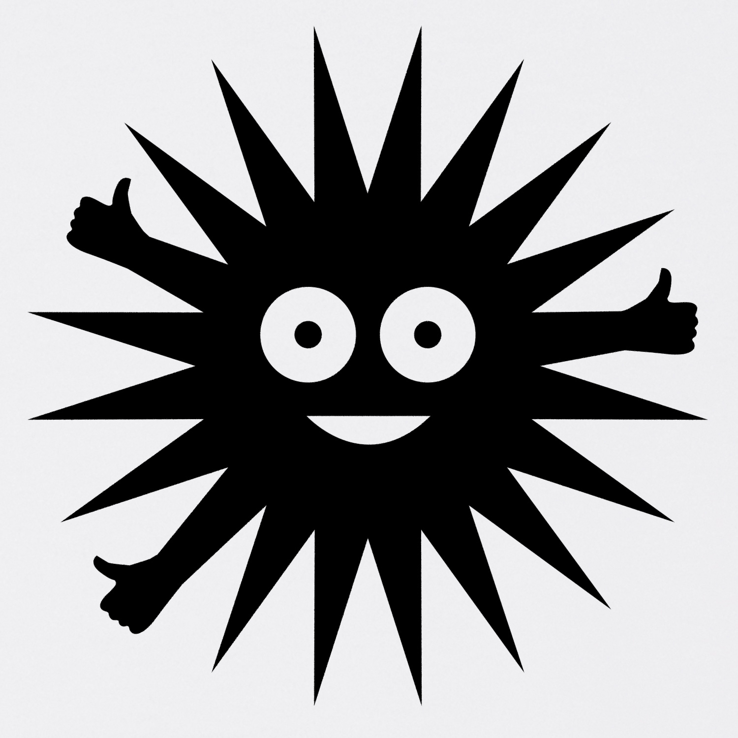 shoerts | Design Democracy | Detail of large black print on back